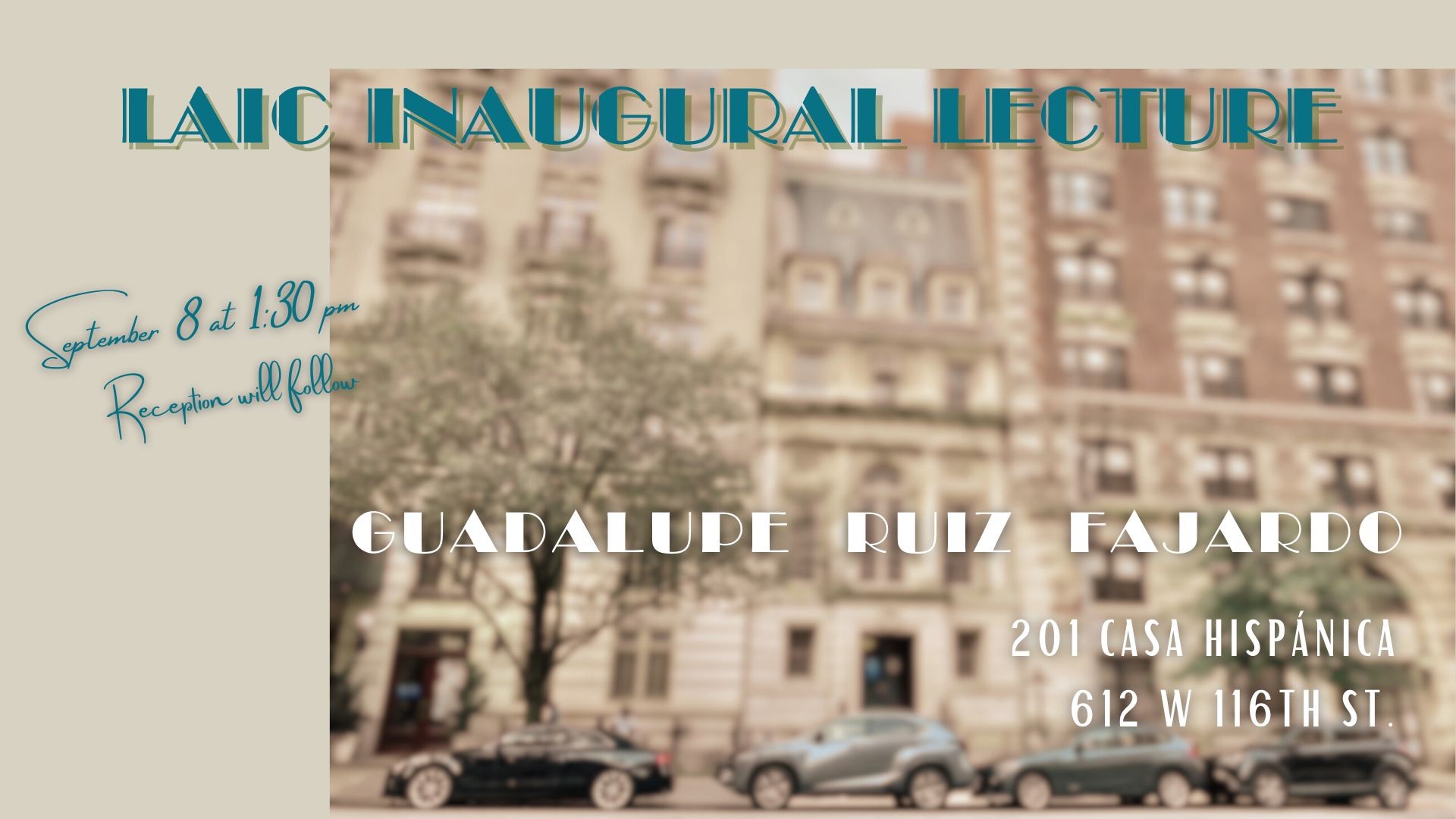 LAIC Inaugural Lecture by Guadalupe Ruiz Fajardo