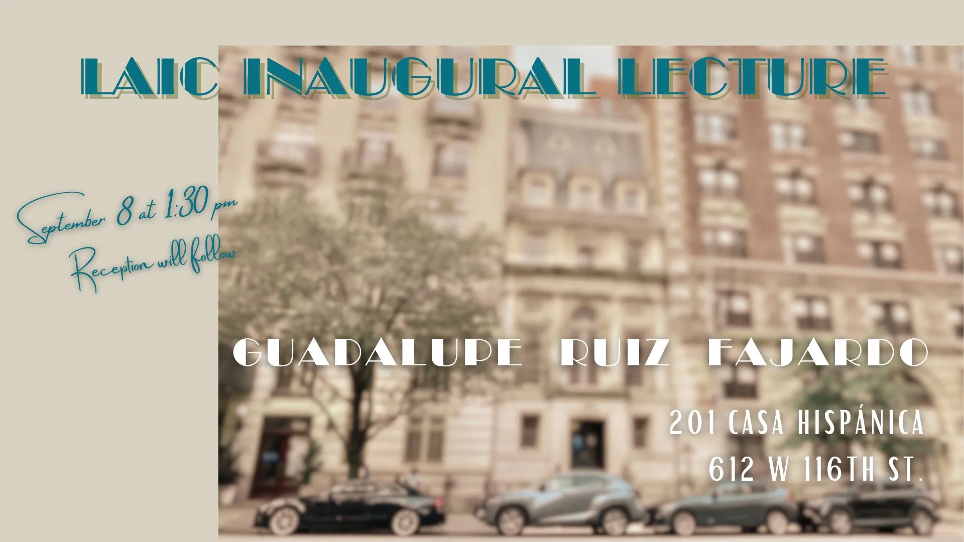 LAIC Inaugural Lecture by Guadalupe Ruiz Fajardo