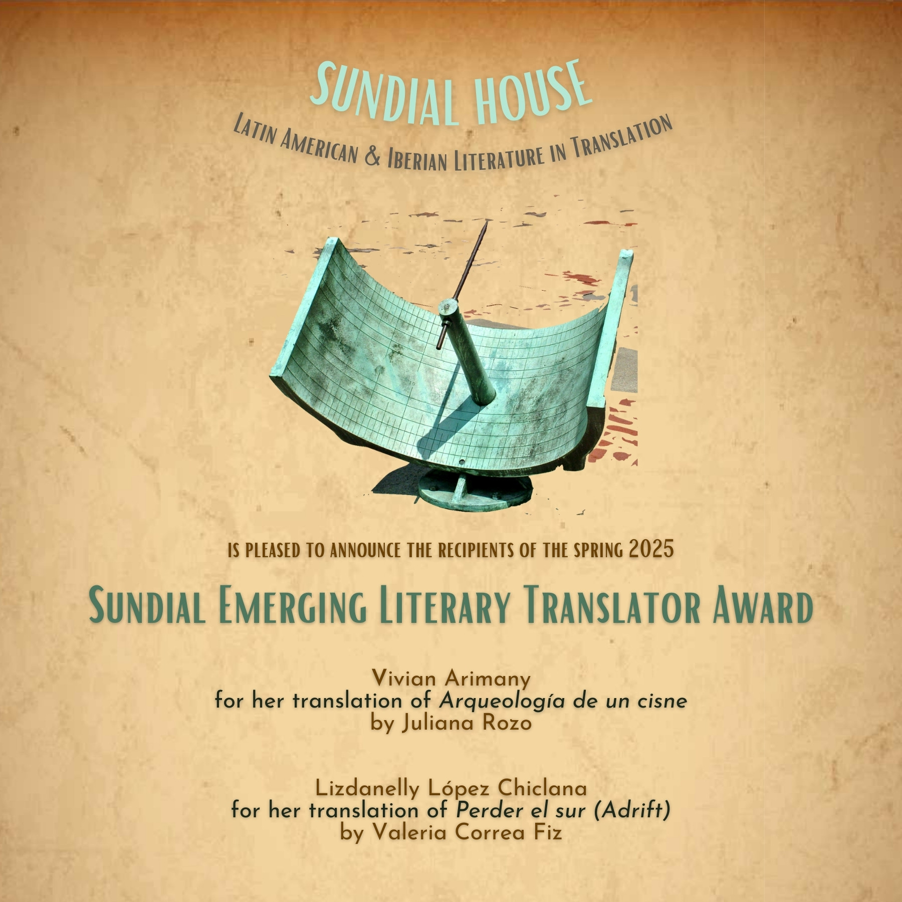 Sundial Emerging Literary Translator Award