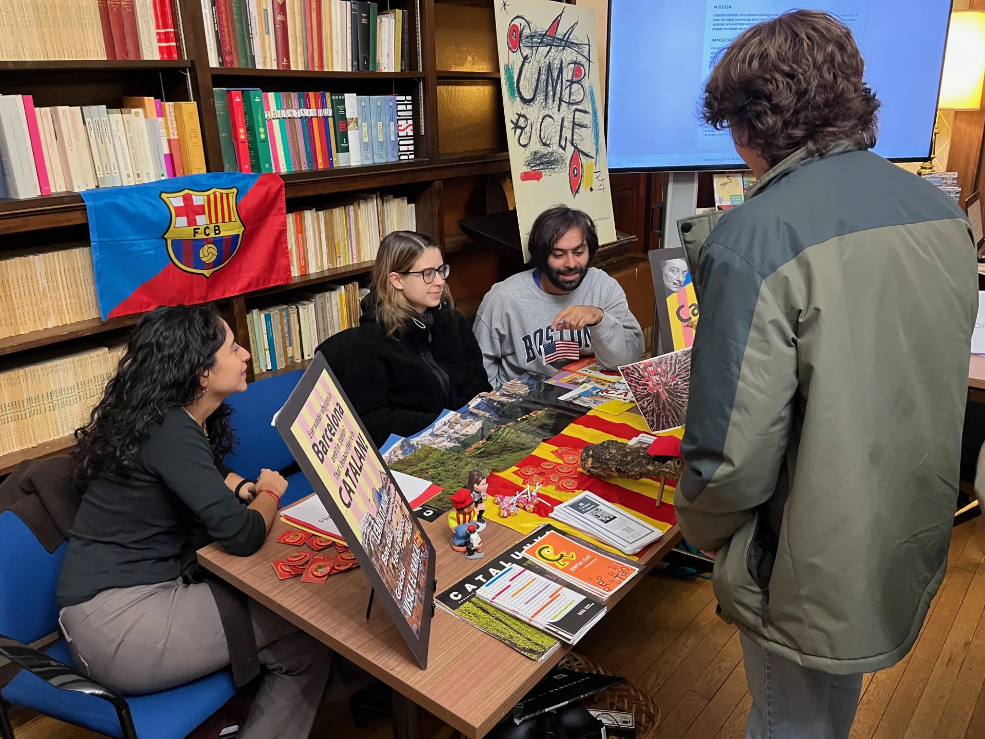 Student at the Catalan Program Table Open House Spring 2026 Department of Latin American and Iberian Cultures Columbia University
