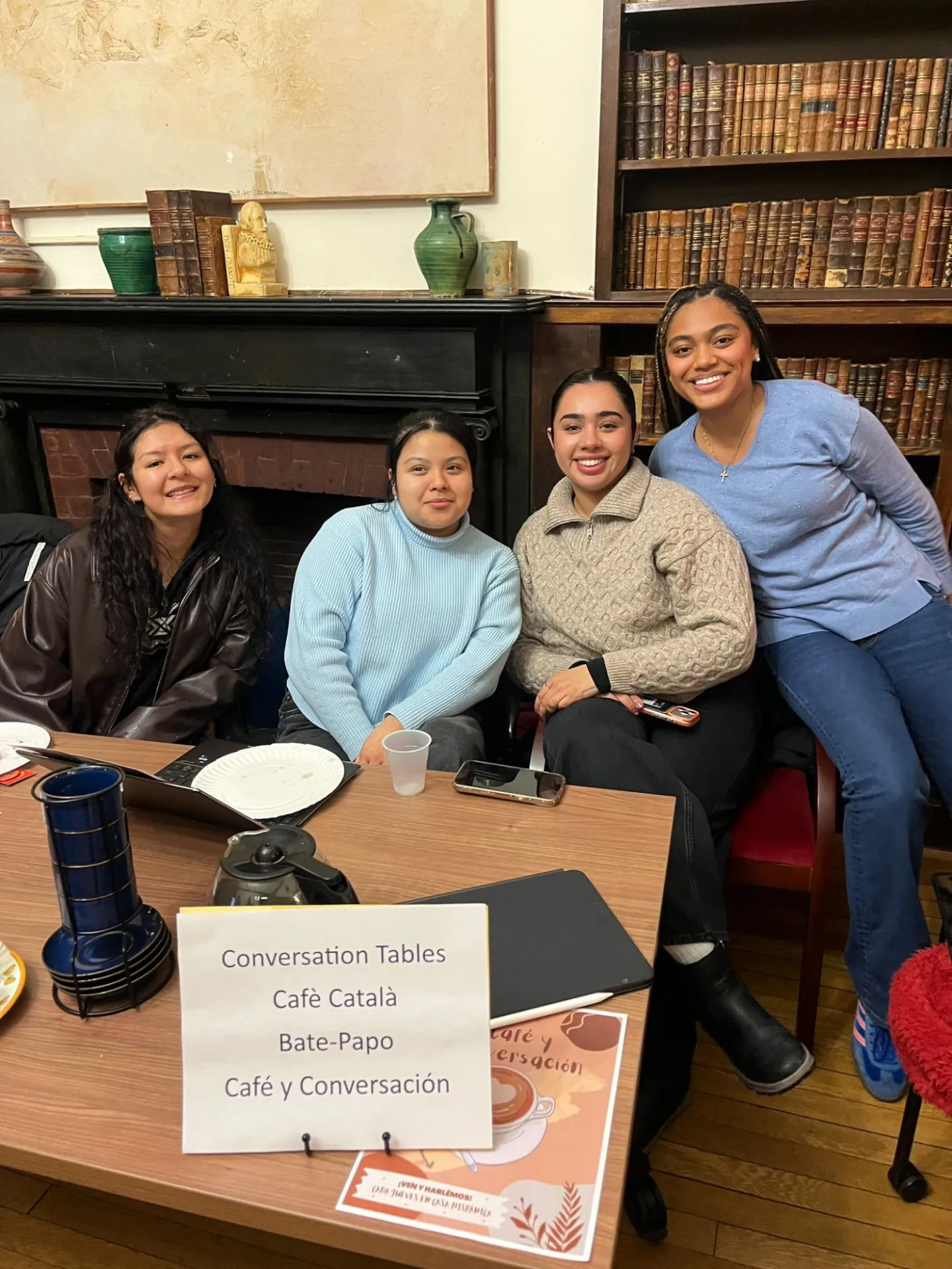Students Helping at the Conversation Tables Open House Spring 2026 Department of Latin American and Iberian Cultures Columbia University