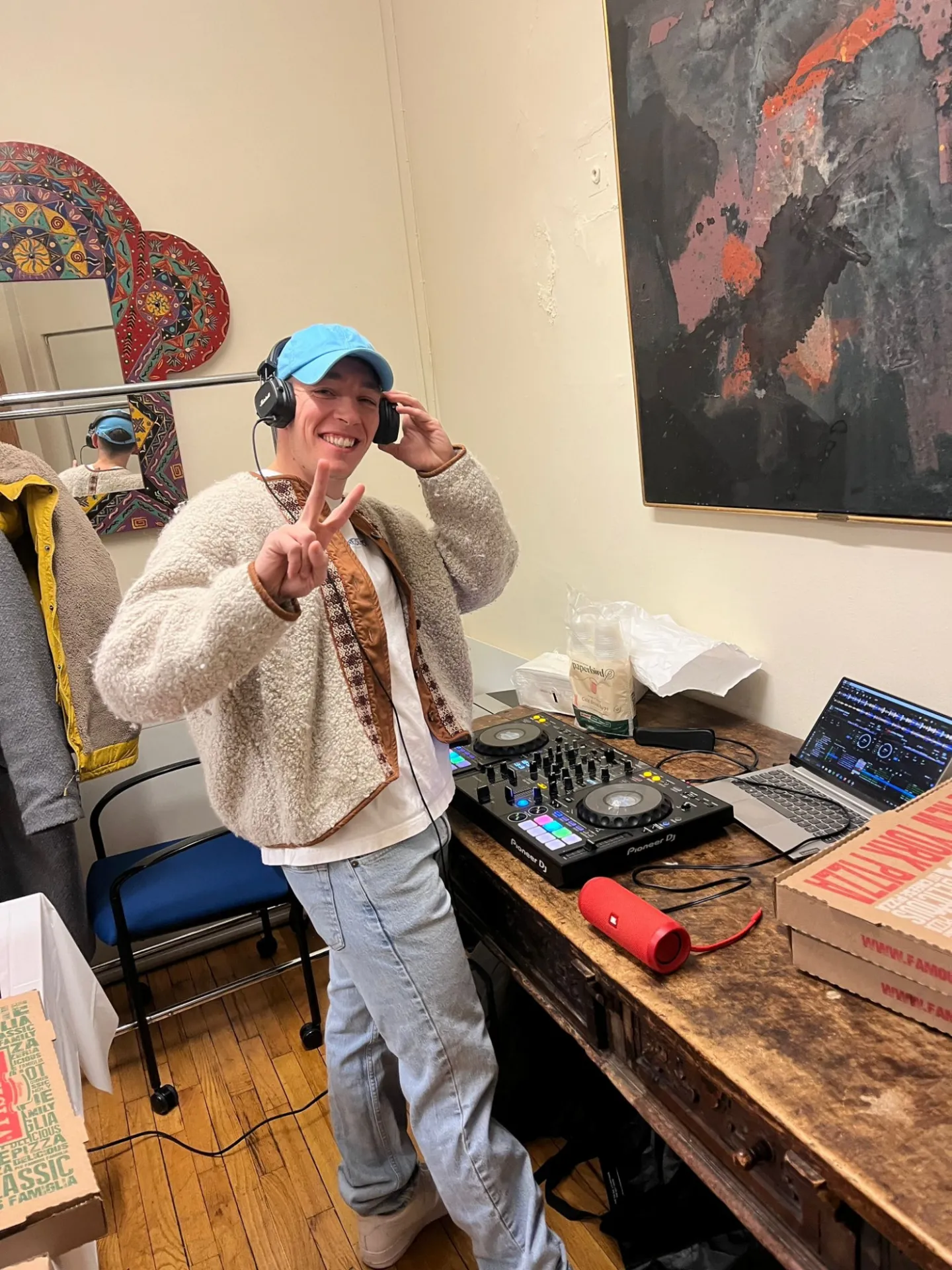 Columbia University Student DJ Spinning the Tunes at the Open House Spring 2026 Department of Latin American and Iberian Cultures Columbia University