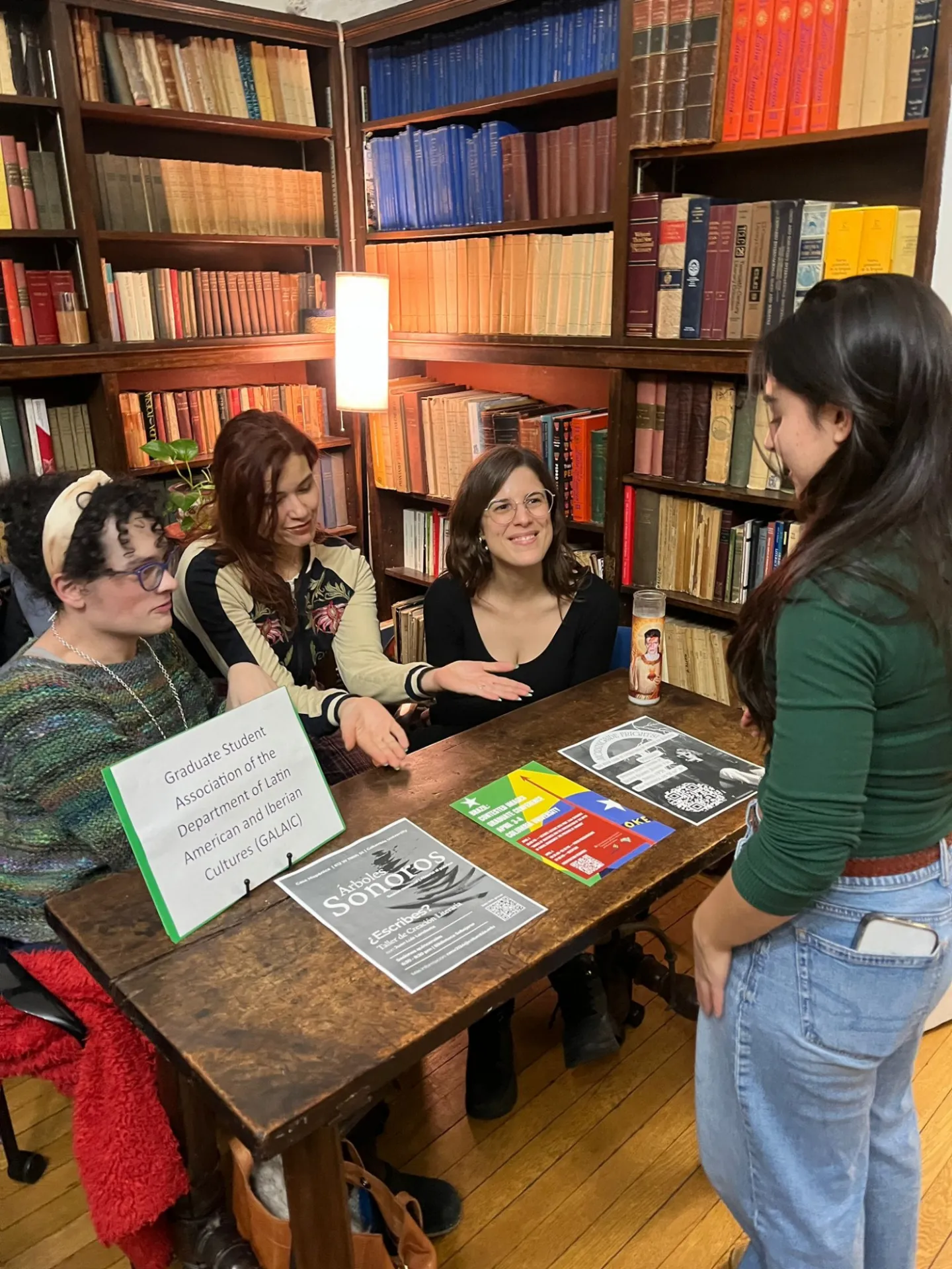 Student at the Graduate Student Association of the Department of Latin American and Iberian Cultures Table Open House Spring 2026 Department of Latin American and Iberian Cultures Columbia University
