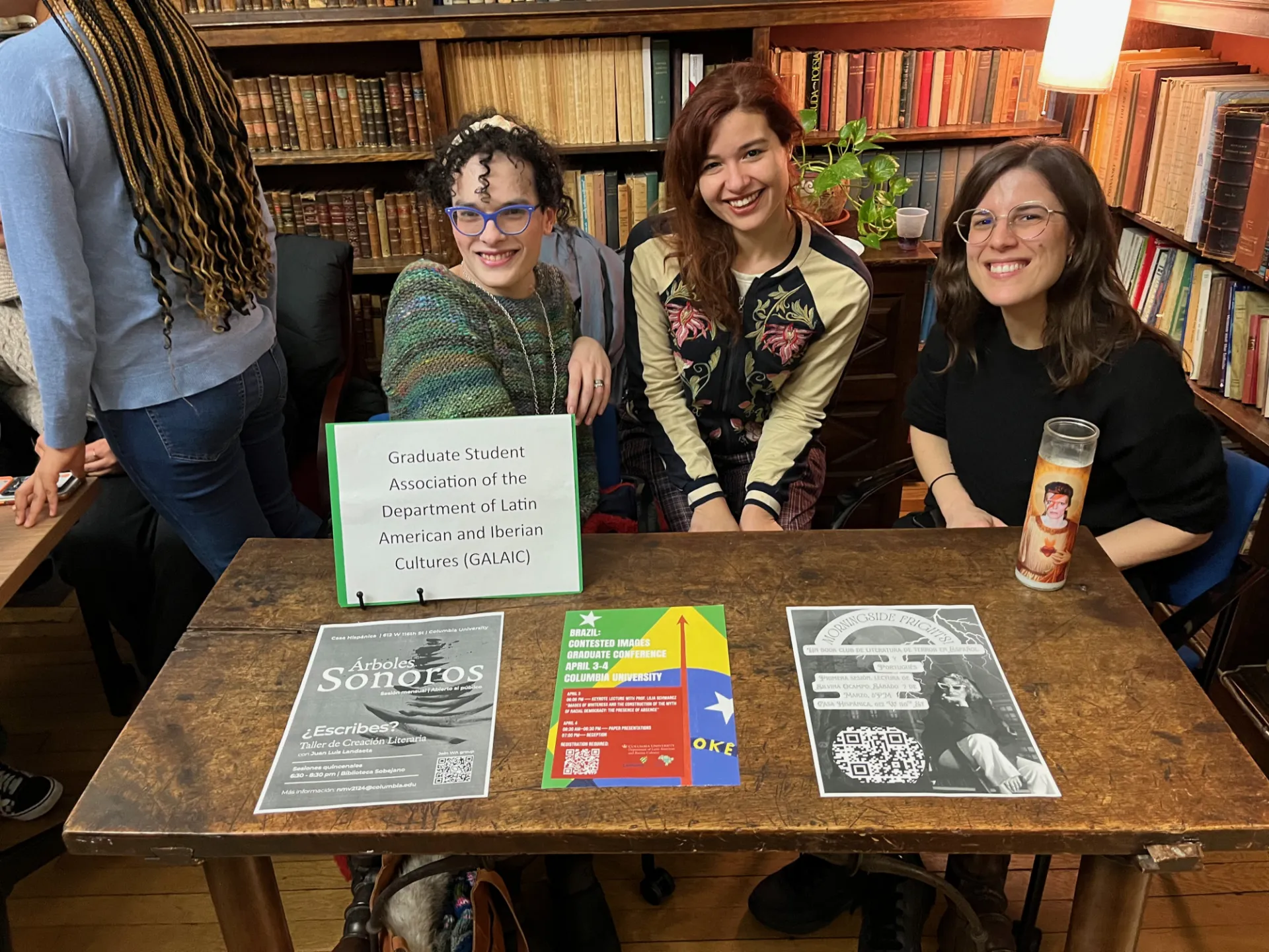 Graduate Student Helping Graduate Student Association of the Department of Latin American and Iberian Cultures Table Open House Spring 2026 Department of Latin American and Iberian Cultures Columbia University