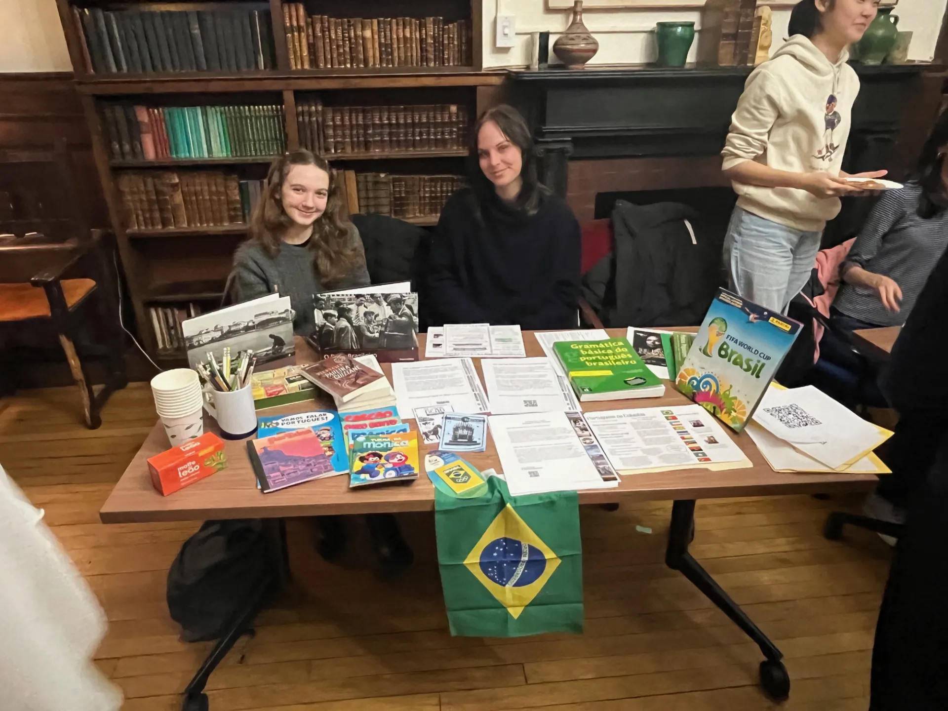 Students Helping at the Portuguese Program Table Open House Spring 2026 Department of Latin American and Iberian Cultures Columbia University