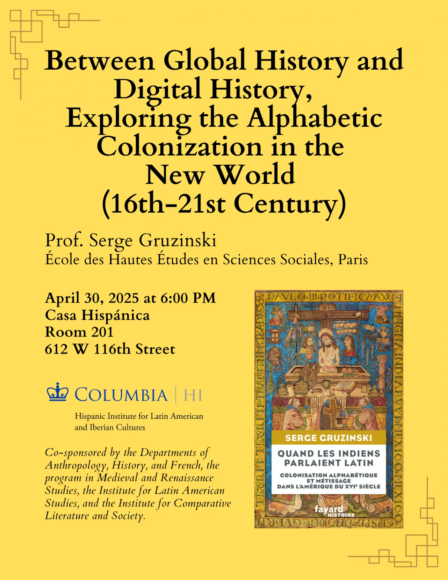 Flyer of the event.
