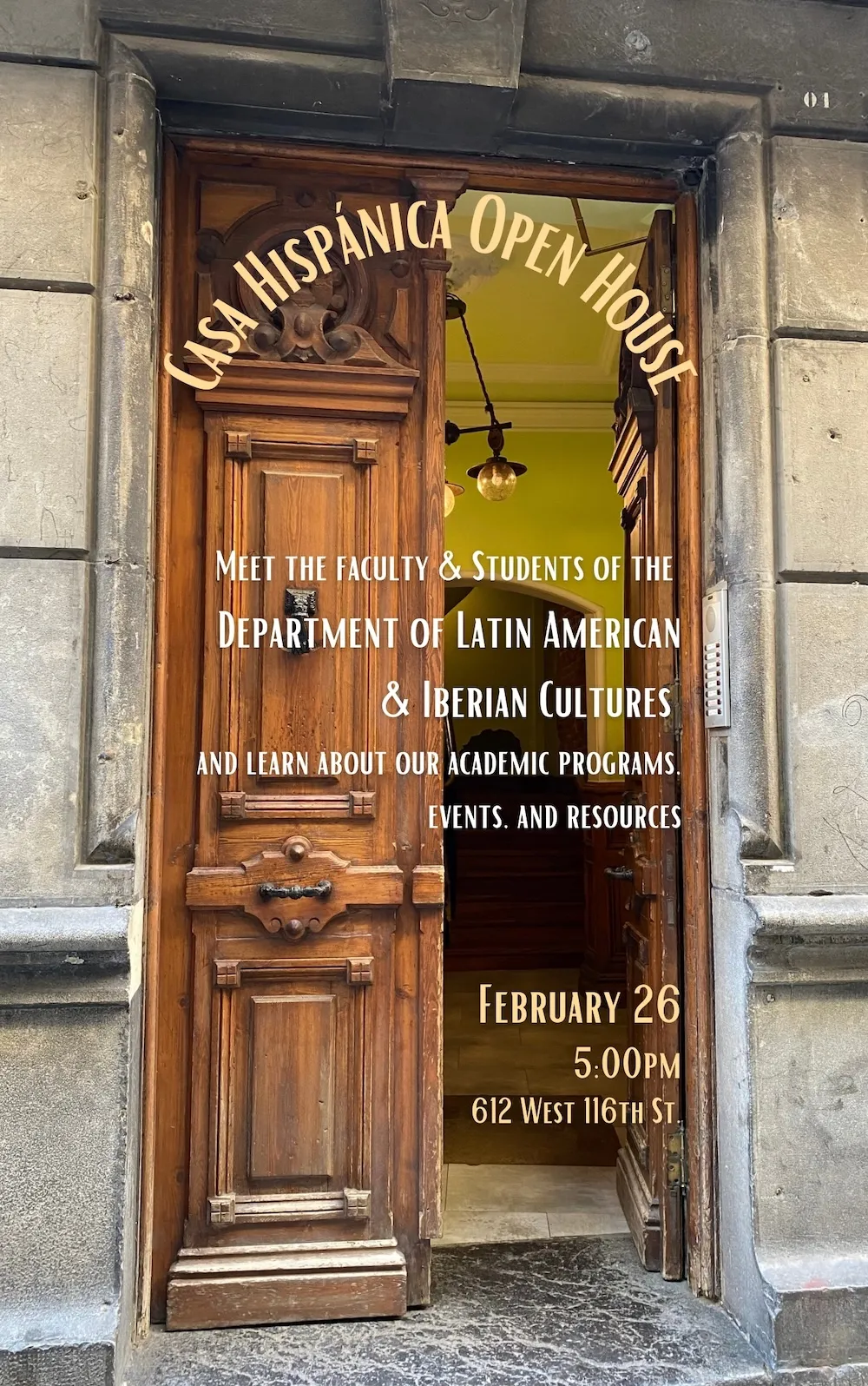 Flyer of the event.