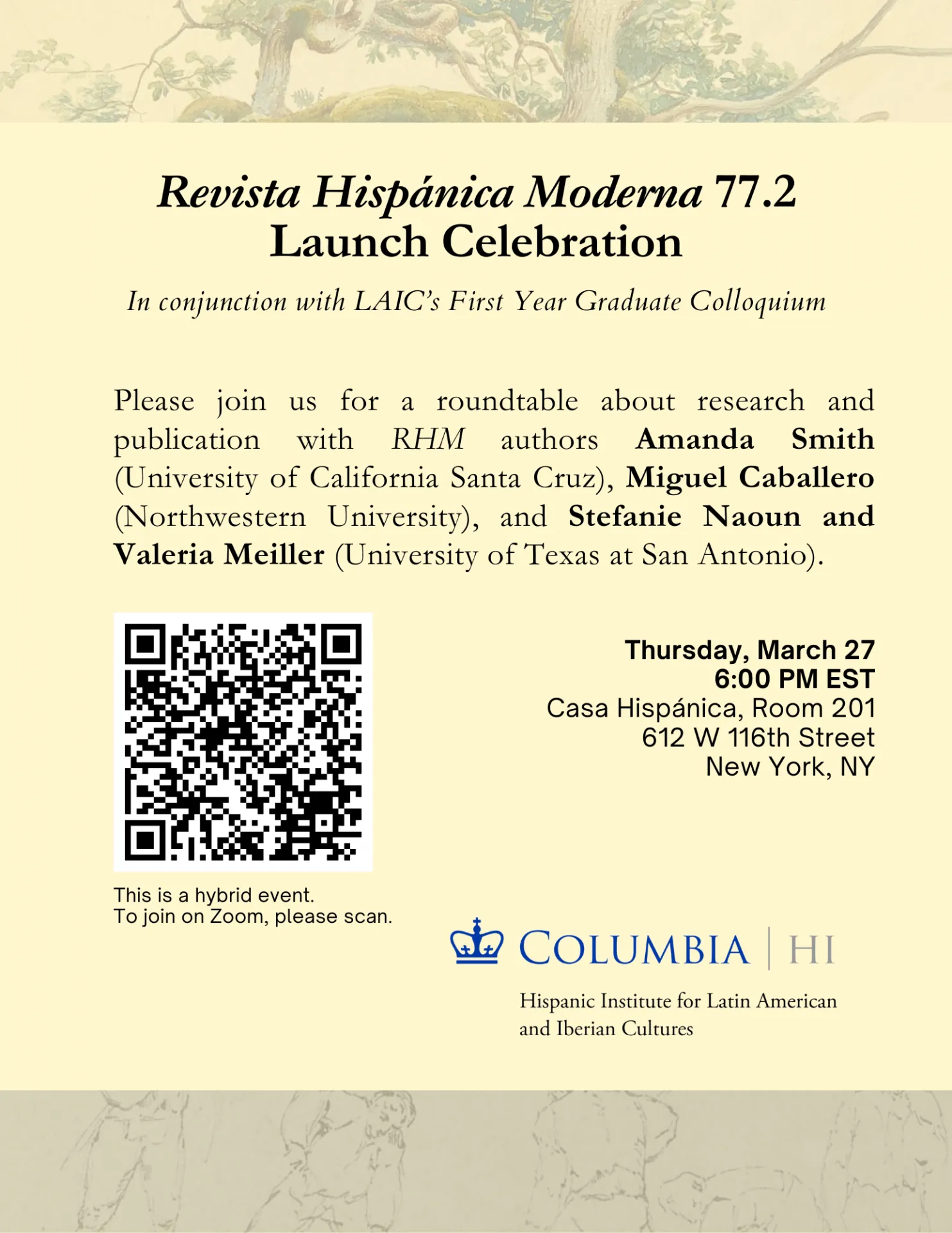 Flyer of the event.