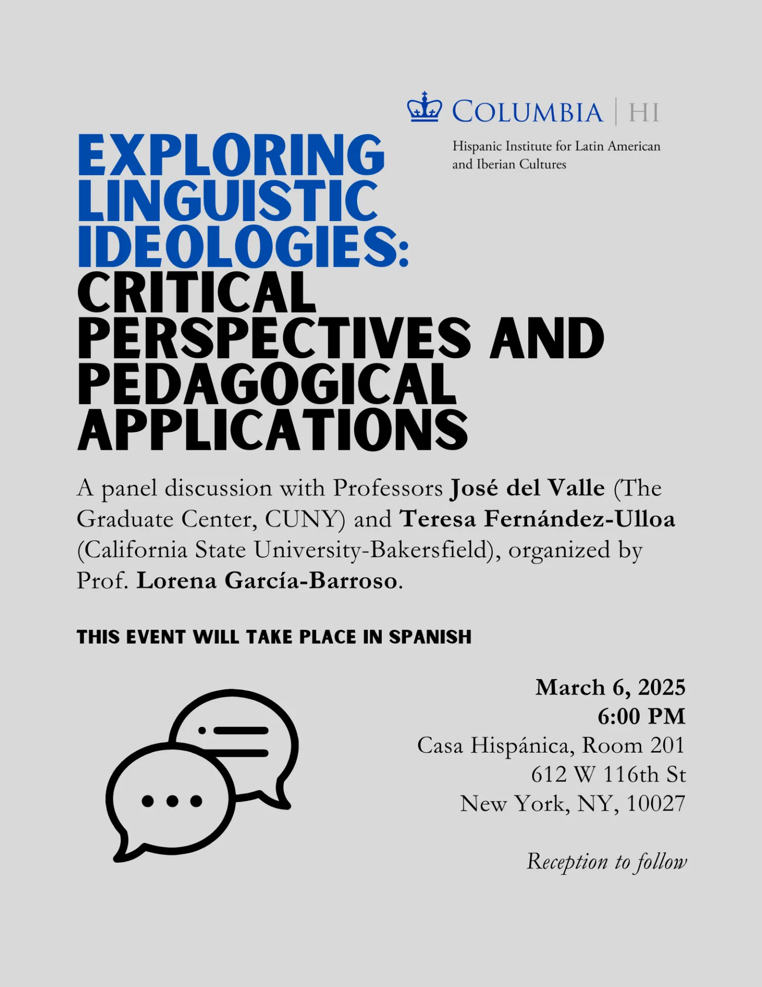 Flyer of the event.